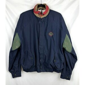 Vintage Tabasco Sauce Bomber Jacket XL Winner Mate Colorblock 90s Windbreaker